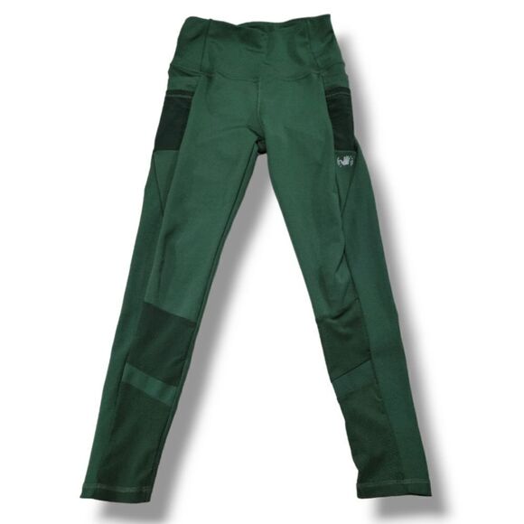 Body Glove Pants Size Small W24"xL24" High Waisted Leggings Ankle Leggings Green - Picture 1 of 6